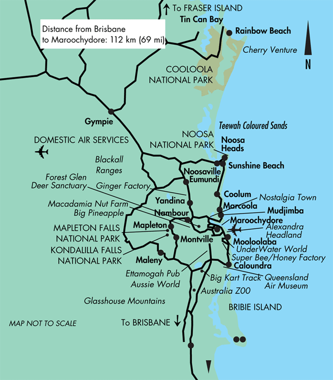 Queensland Australia Map Towns