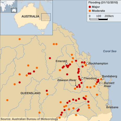 Queensland Floods Before And After