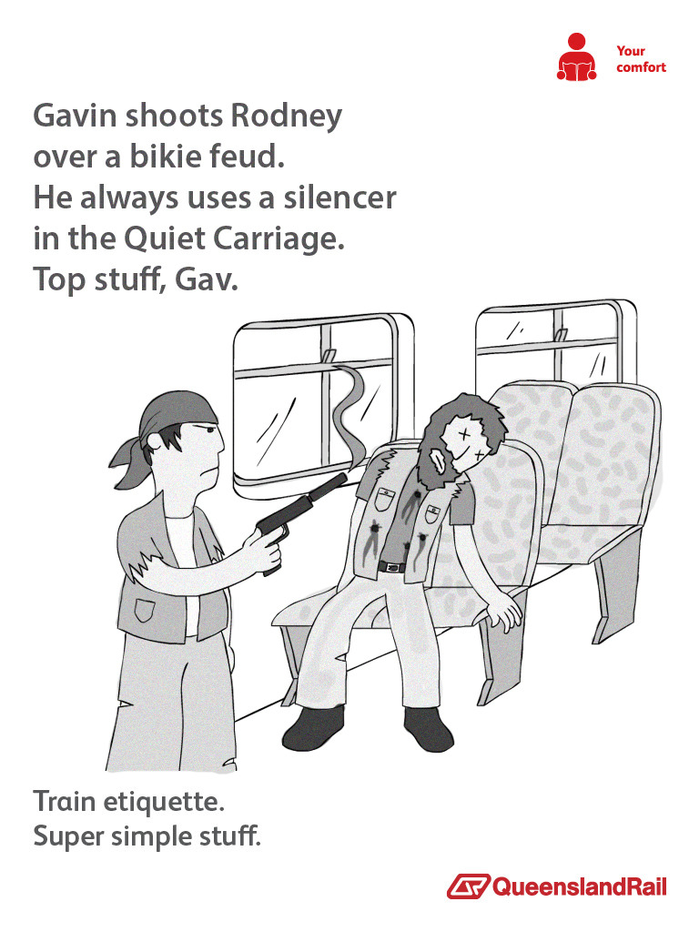 Queensland Rail Funny Posters