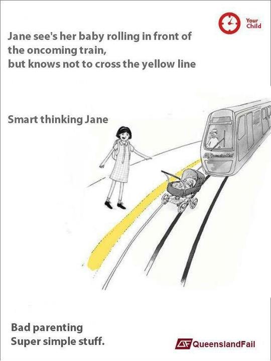 Queensland Rail Posters Parody