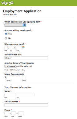 Registration Form Example