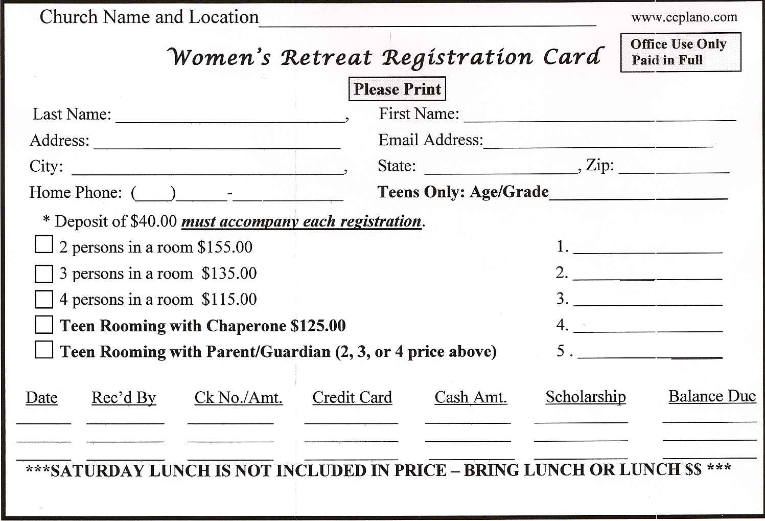 Registration Form Example