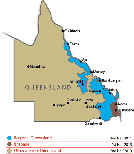 Rockhampton Queensland Australia Map