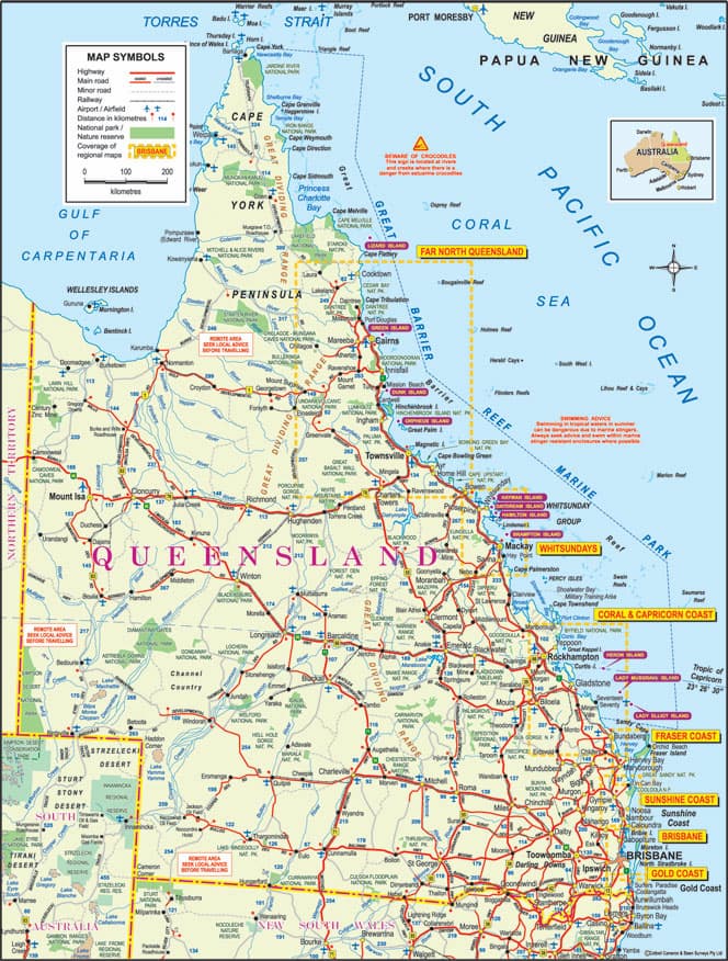 Rockhampton Queensland Australia Map