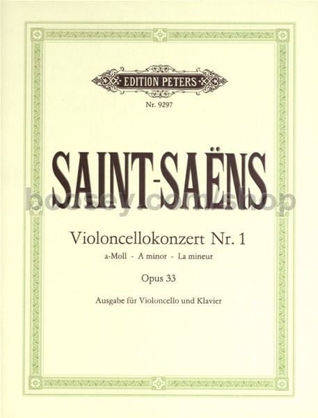 Saint Saens Cello Concerto Imslp