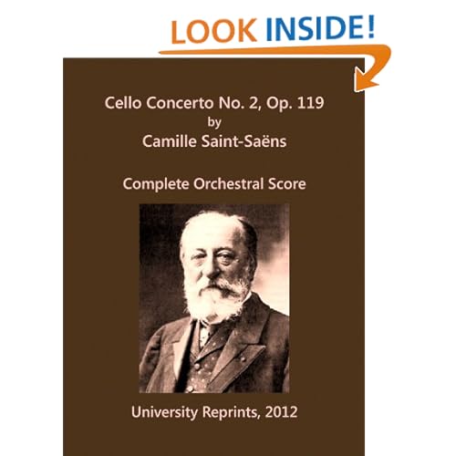 Saint Saens Cello Concerto Sheet Music