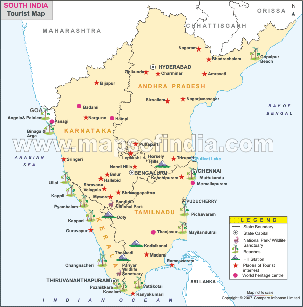 South Indian Railway Map