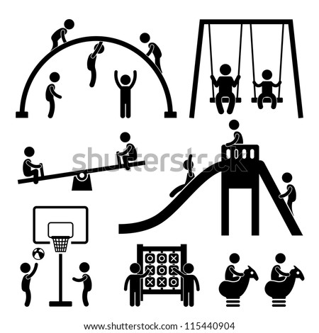 Stick Figure Children Clip Art Free