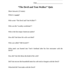 The Devil And Tom Walker Symbolism Essay