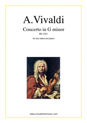 Vivaldi Double Cello Concerto G Minor Sheet Music
