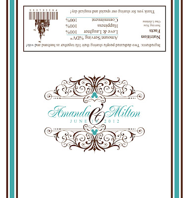 Wedding Candy Bar Wrappers Template