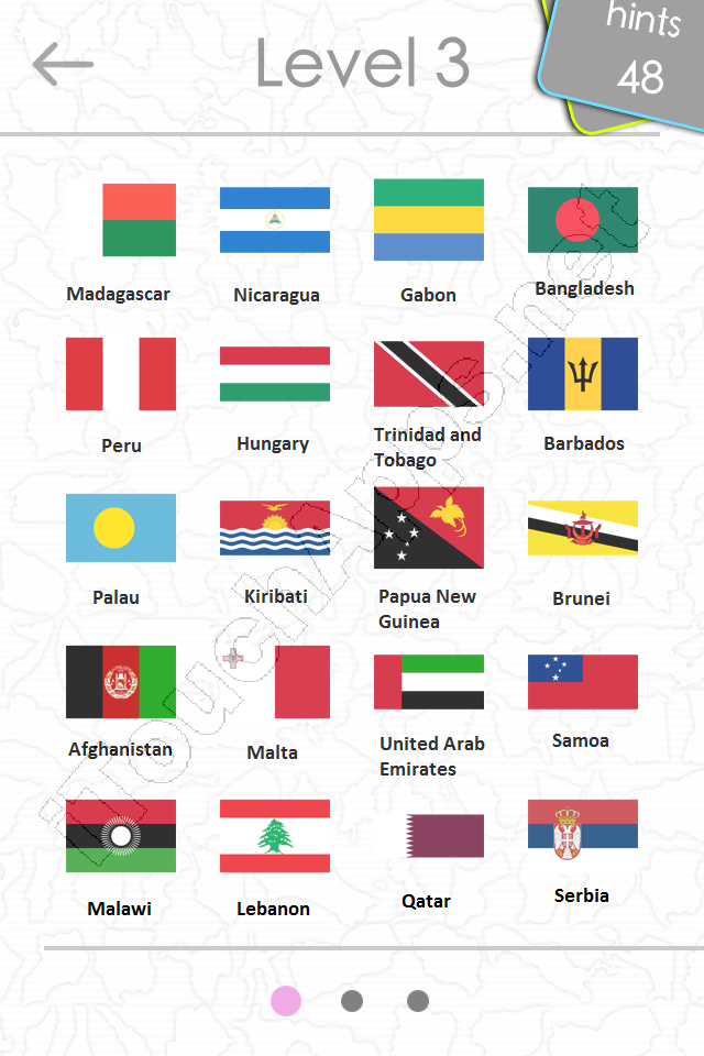 World Flags Quiz Answers