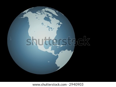 World Globe Map Hawaii