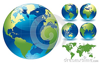 World Globe Map Labeled