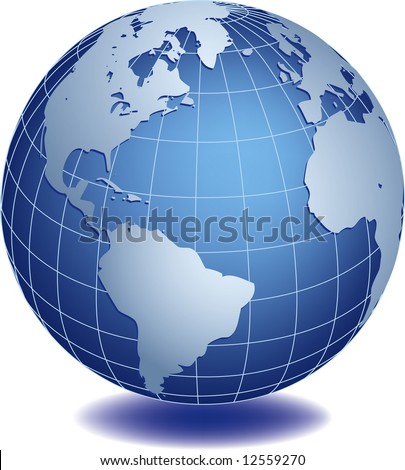 World Globe Vector Free Download