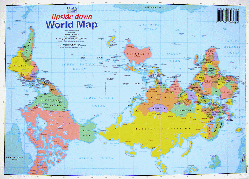 World Map With Countries And Oceans