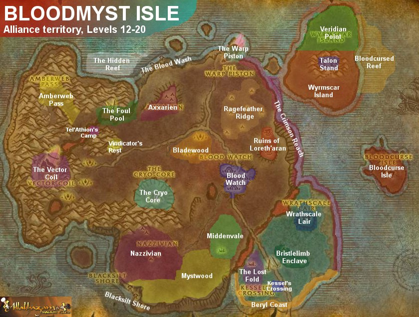 World Of Warcraft Map Levels